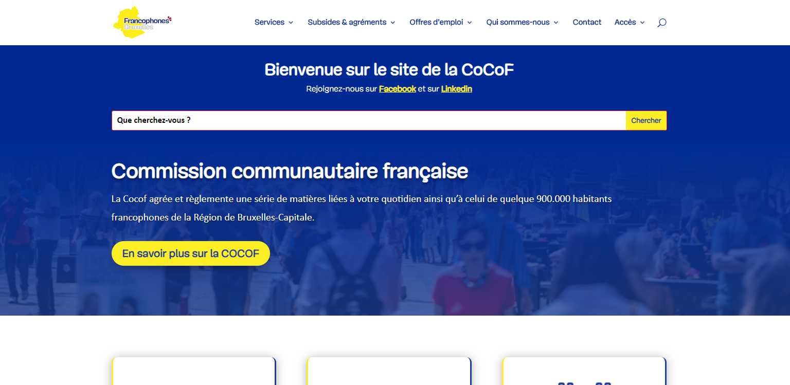 Cocof - Commission communautaire française - Enseignement